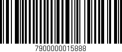Código de barras (EAN, GTIN, SKU, ISBN): '7900000015888'