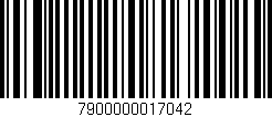 Código de barras (EAN, GTIN, SKU, ISBN): '7900000017042'