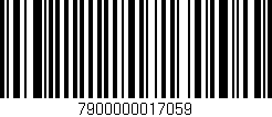Código de barras (EAN, GTIN, SKU, ISBN): '7900000017059'