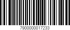 Código de barras (EAN, GTIN, SKU, ISBN): '7900000017233'