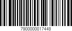 Código de barras (EAN, GTIN, SKU, ISBN): '7900000017448'