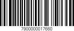 Código de barras (EAN, GTIN, SKU, ISBN): '7900000017660'