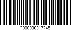 Código de barras (EAN, GTIN, SKU, ISBN): '7900000017745'