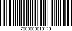 Código de barras (EAN, GTIN, SKU, ISBN): '7900000018179'