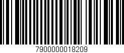 Código de barras (EAN, GTIN, SKU, ISBN): '7900000018209'