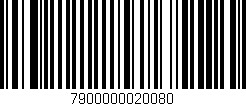 Código de barras (EAN, GTIN, SKU, ISBN): '7900000020080'