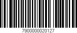Código de barras (EAN, GTIN, SKU, ISBN): '7900000020127'