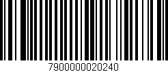 Código de barras (EAN, GTIN, SKU, ISBN): '7900000020240'