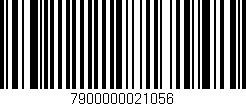 Código de barras (EAN, GTIN, SKU, ISBN): '7900000021056'