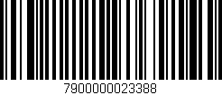 Código de barras (EAN, GTIN, SKU, ISBN): '7900000023388'