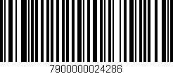 Código de barras (EAN, GTIN, SKU, ISBN): '7900000024286'
