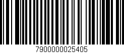 Código de barras (EAN, GTIN, SKU, ISBN): '7900000025405'