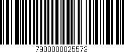 Código de barras (EAN, GTIN, SKU, ISBN): '7900000025573'