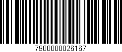 Código de barras (EAN, GTIN, SKU, ISBN): '7900000026167'
