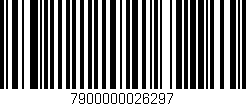 Código de barras (EAN, GTIN, SKU, ISBN): '7900000026297'
