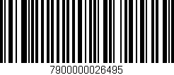 Código de barras (EAN, GTIN, SKU, ISBN): '7900000026495'