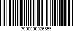 Código de barras (EAN, GTIN, SKU, ISBN): '7900000026655'