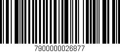 Código de barras (EAN, GTIN, SKU, ISBN): '7900000026877'