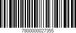 Código de barras (EAN, GTIN, SKU, ISBN): '7900000027355'