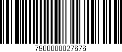 Código de barras (EAN, GTIN, SKU, ISBN): '7900000027676'