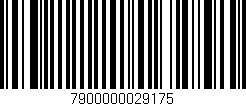 Código de barras (EAN, GTIN, SKU, ISBN): '7900000029175'