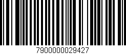 Código de barras (EAN, GTIN, SKU, ISBN): '7900000029427'