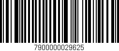 Código de barras (EAN, GTIN, SKU, ISBN): '7900000029625'