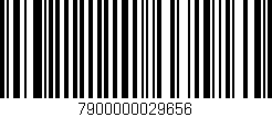 Código de barras (EAN, GTIN, SKU, ISBN): '7900000029656'