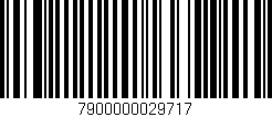 Código de barras (EAN, GTIN, SKU, ISBN): '7900000029717'