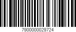 Código de barras (EAN, GTIN, SKU, ISBN): '7900000029724'