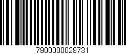 Código de barras (EAN, GTIN, SKU, ISBN): '7900000029731'