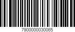 Código de barras (EAN, GTIN, SKU, ISBN): '7900000030065'