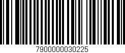 Código de barras (EAN, GTIN, SKU, ISBN): '7900000030225'