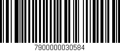Código de barras (EAN, GTIN, SKU, ISBN): '7900000030584'