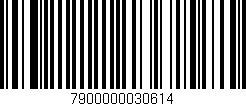 Código de barras (EAN, GTIN, SKU, ISBN): '7900000030614'
