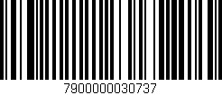 Código de barras (EAN, GTIN, SKU, ISBN): '7900000030737'