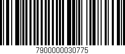 Código de barras (EAN, GTIN, SKU, ISBN): '7900000030775'