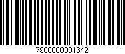 Código de barras (EAN, GTIN, SKU, ISBN): '7900000031642'