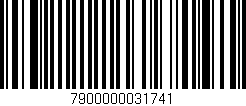Código de barras (EAN, GTIN, SKU, ISBN): '7900000031741'