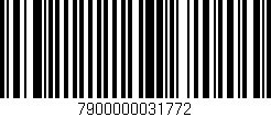 Código de barras (EAN, GTIN, SKU, ISBN): '7900000031772'