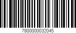 Código de barras (EAN, GTIN, SKU, ISBN): '7900000032045'
