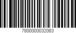 Código de barras (EAN, GTIN, SKU, ISBN): '7900000032083'