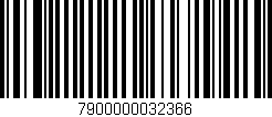 Código de barras (EAN, GTIN, SKU, ISBN): '7900000032366'