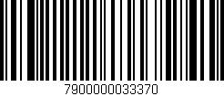 Código de barras (EAN, GTIN, SKU, ISBN): '7900000033370'