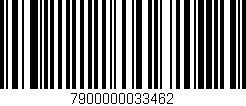 Código de barras (EAN, GTIN, SKU, ISBN): '7900000033462'