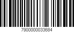 Código de barras (EAN, GTIN, SKU, ISBN): '7900000033684'