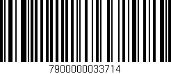 Código de barras (EAN, GTIN, SKU, ISBN): '7900000033714'