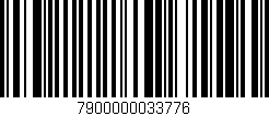 Código de barras (EAN, GTIN, SKU, ISBN): '7900000033776'
