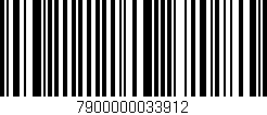 Código de barras (EAN, GTIN, SKU, ISBN): '7900000033912'