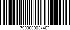 Código de barras (EAN, GTIN, SKU, ISBN): '7900000034407'